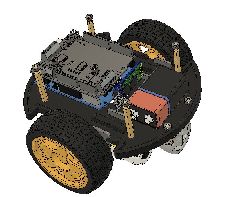 2 Wheel Bluetooth Arduino robot